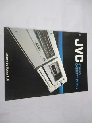 JVC Vintage Cassette Deck KD-A8 KD-A77 KD-A5 KDS201 Catalogue Original Japan - Image 1 of 4