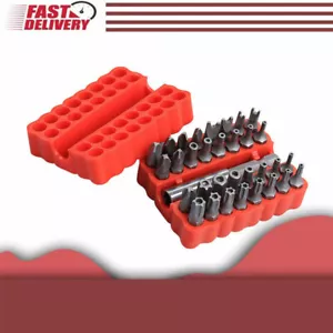 33pcs New Screwdriver Bit Set with 1/4 Extension Bit Holder for Hex Heads - Picture 1 of 6