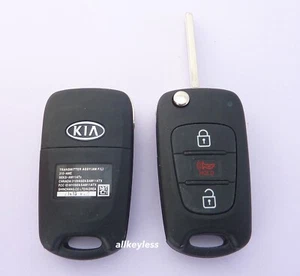 OEM 2010-2013 KIA SOUL flip keyless entry remote fob 95430-2K340 AM F/L +NEW KEY - Bild 1 von 4