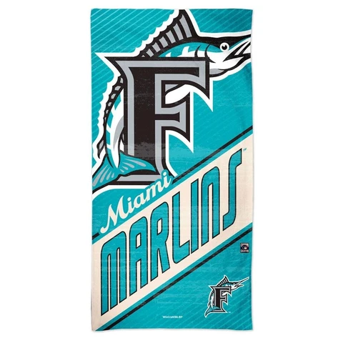 MIAMI FLORIDA MARLINS COOPERSTOWN 30"X60" SPECTRA BEACH TOWEL NEW WINCRAFT 👀 Cover