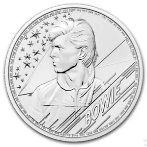 Moneda de plata David Bowie 2021 1 oz Music Legends🇬🇧 - Imagen 1 de 2