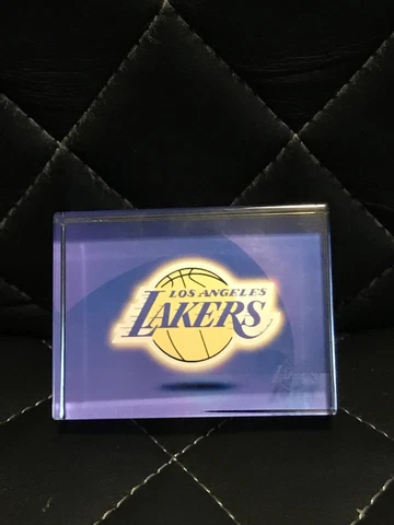 Imagix Los Angeles Lakers Glass Logo Collectible Paper Weight Cover