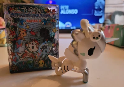 Hermosa figura de vinilo Tokidoki Unicorno Mermicorno Serie 3 -BIANCA Foto 1 de 3