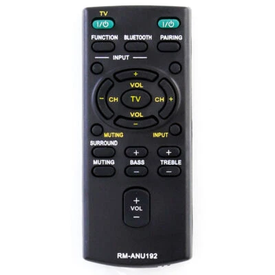 New RM-ANU192 For Sony Home Theatre System Remote HT-CT60BT SA-CT60BT SS-WCT60 - Image 1 of 4