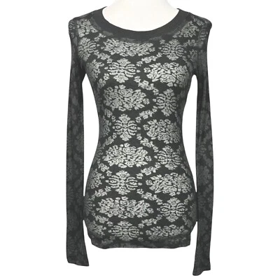 Camisa térmica vintage Y2K Top para mujer pequeña hada caprichosa grunge Burnout transparente Foto 1 de 4