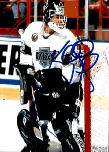 Kelly Hrudey Signed Los Angeles Kings Trading Card Sized Mini Photo #1 - Picture 1 of 1