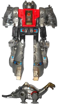 Transformers 1985 Dinobot SLUDGE vintage hasbro dinosaur brontosaurus w stickers - Image 1 of 4