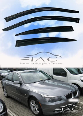 For BMW E60 2004-2010 5 Series Window Visor Vent Sun Shade Rain Guard Door Visor - Image 1 of 4