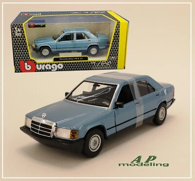modellino auto 1/24 Mercedes benz 190 e 2.6  della bburago macchinina - Immagine 1 di 4