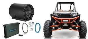 KICKER 46CWTB102 TB 10" 800w Loaded Subwoofer In Enclosure+Amp For RZR/ATV/UTV - Picture 1 of 12