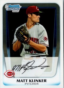 2011 Bowman Chrome Prospects Matt Klinker #BCP77 Cincinnati Reds
