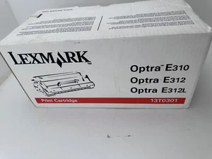 New Genuine Lexmark Optra E310 E312 E312L High Yield Black Toner 13T0301 - Picture 1 of 2