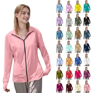 Womens Sun Protection Shirts Jacket UV Cooling Hoodie Long Sleeve Summer Outdoor - Picture 1 of 55