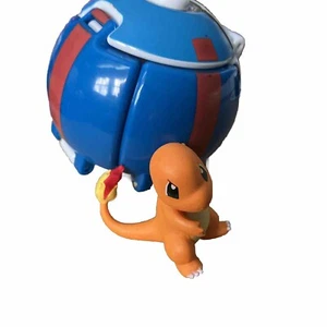 Cute ❤️ TOMY Throw n' Pop Poke Ball with Figure Charmander- NEW In bag - Picture 1 of 4