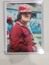 1980 Topps Super - Gray Back #19 Pete Rose W/ AUTOGRAPH 