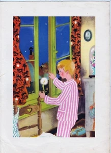 Gravure Illustration par Nelly Degouy 1950 bougie - Bild 1 von 1