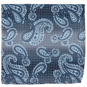 Neu Herren Poly Einstecktuch Taschentuch Einstecktuch blau Paisleys formell Hochzeit - Bild 1 von 2