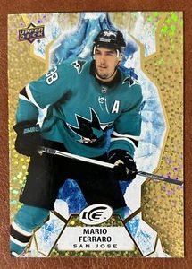 Mario Ferraro 2021-22 Upper Deck Ice Gold Parallel #65 San Jose Sharks - Picture 1 of 2