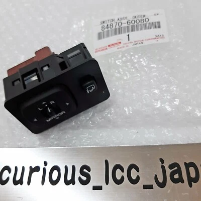 OEM Toyota Land Cruiser Lexus LX470 Outer Mirror Adjusting Switch 8487060080 - Изображение 1 из 4