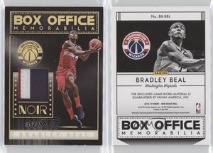 2018-19 Panini Noir Box Office Memorabilia Prime /25 Bradley Beal #BX-BBL