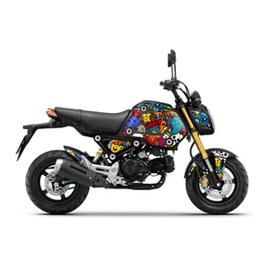 Smily Face Vinyl Graphics Wrap Sticker For Honda GROM 125 MSX125 21 22 23 - Picture 1 of 4