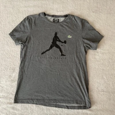 Camisa Tenis Hombre Lacoste Novak Djokovic XXL Gris Foto 1 de 4