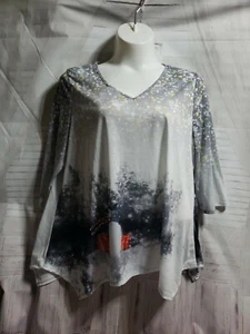 ONE WORLD LIVE & LET LIVE WOMENS CHRISTMAS SHIRT NEW WITH TAGS 4752 - Picture 1 of 9