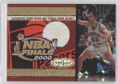 2000-01 Topps Gold Label NBA Finals Jersey Zan Tabak #TT23 - Image 1 of 2