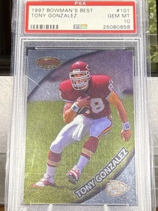 Tony Gonzalez Bowman’s Best Rookie 1997 #101 PSA 10 - Imagen 1 de 2