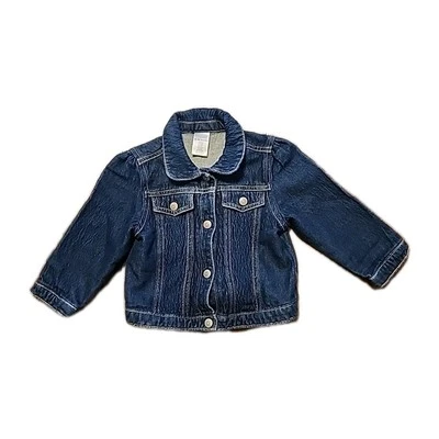 Chaqueta de mezclilla elástica Gymboree Back to School bebé niña 18-24 meses Foto 1 de 4