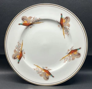 Piatto da portata vintage Sheriden Staffordshire uccellino fagiano 10 7/8" - Foto 1 di 4