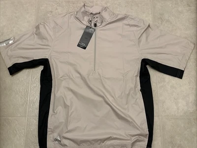 Adidas Golf  Climaproof 1/2 Zip Windbreak Pullover Short Sleeve Men's Small - Image 1 of 2