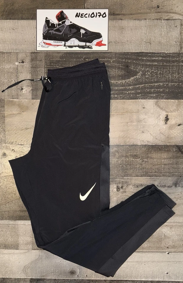 Nike Dri-Fit ADV Aeroswift Running Racing Pants Black Mens Size M FN3361-010