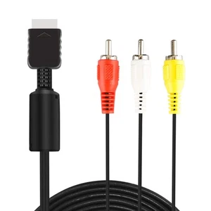 6Ft AV Cable for PS2 PS1 PS3, AV to RCA Composite Audio Video TV Cord Compati... - Picture 1 of 7