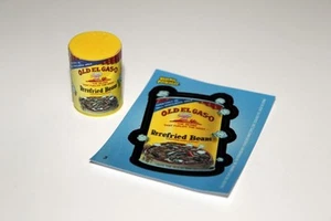 Topps Wacky Packages Eraser Series 2 OLD EL GASO Rerefried Beans Eraser Sticke 3 - Foto 1 di 2