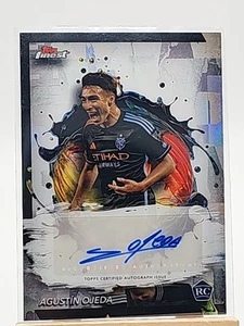 2024 Topps Finest MLS Agustin Ojeda RC Refractor Autograph #BA-AO NYCFC - Bild 1 von 2