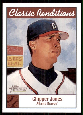 2001 Topps Heritage Classic Renditions #CR5 Chipper Jones Braves - Image 1 of 2