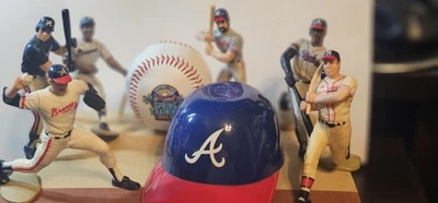 6 Assorted Starting Lineup Braves Baseball Greats  Vintage MLB,Aaron,Mathews+bal - Image 1 of 4