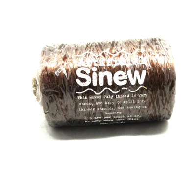 Tendón 300 yardas Tendón Artificial Cuentas Hilo Oscuro Natural Atrapasueños, Artesanías Foto 1 de 4