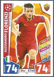 TOPPS MATCH ATTAX CHAMPIONS LEAGUE 2017-18- #392-AS ROMA-ALESSANDRO FLORENZI - Picture 1 of 1