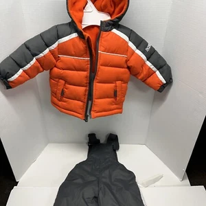 SET GIACCA E PANTALONI INVERNALI BAMBINO, TAGLIA 9M, ZIP CON TASCHE - Foto 1 di 6