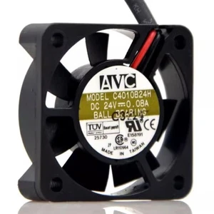 AVC C4010B24H 4010 DC24V 0.08A 4CM 2-Wire Dual Ball Inverter Cooling Fan - Picture 1 of 2