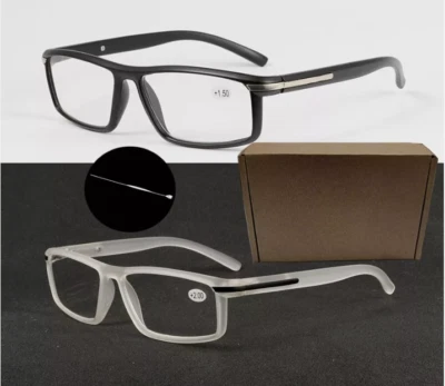 Mens Reading Glasses Business PC Readers Stylish A15 1.0 1.5 2.0 2.5 3.0 3.5 4.0