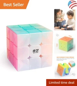 QY Toys Warrior W 3x3 Jelly Speed Cube – Transparent Pastel Color Puzzle - Picture 1 of 9