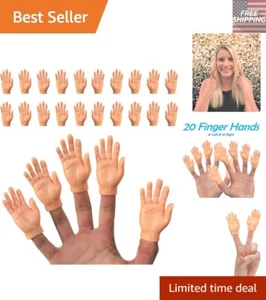 Family-Friendly 20 Pack of Rubber Finger Hands for Creative Entertainment - Picture 1 of 11