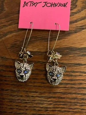 Pendientes de leopardo Betsey Johnson  Foto 1 de 3