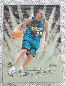 GRANT HILL 1998-99 Topps Chrome "CHAMPION SPIRIT" Basketball INSERT Card #CS2