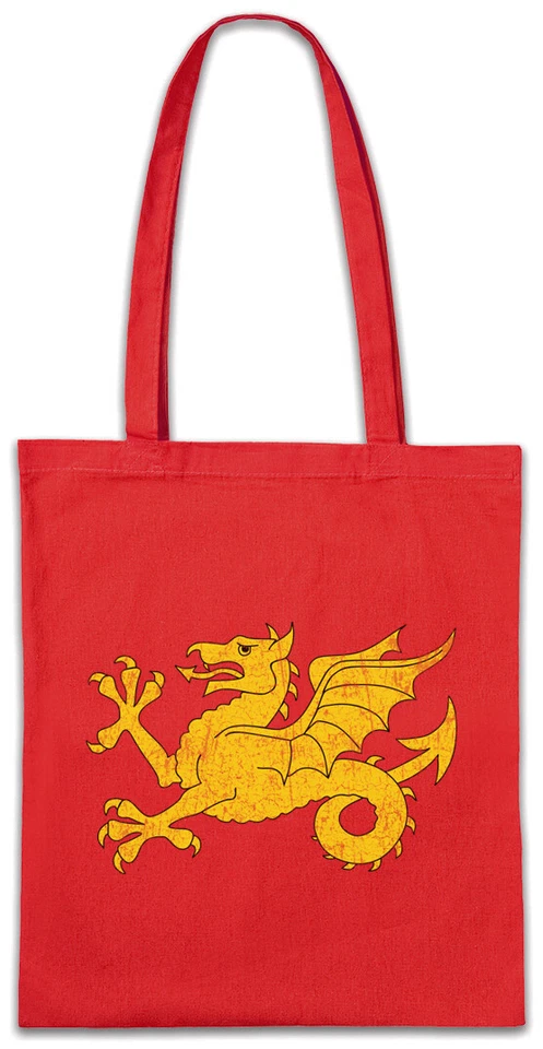 Shire Flag Stofftasche Einkaufstasche UK Great Britain Coat of Arms Crest Dragon