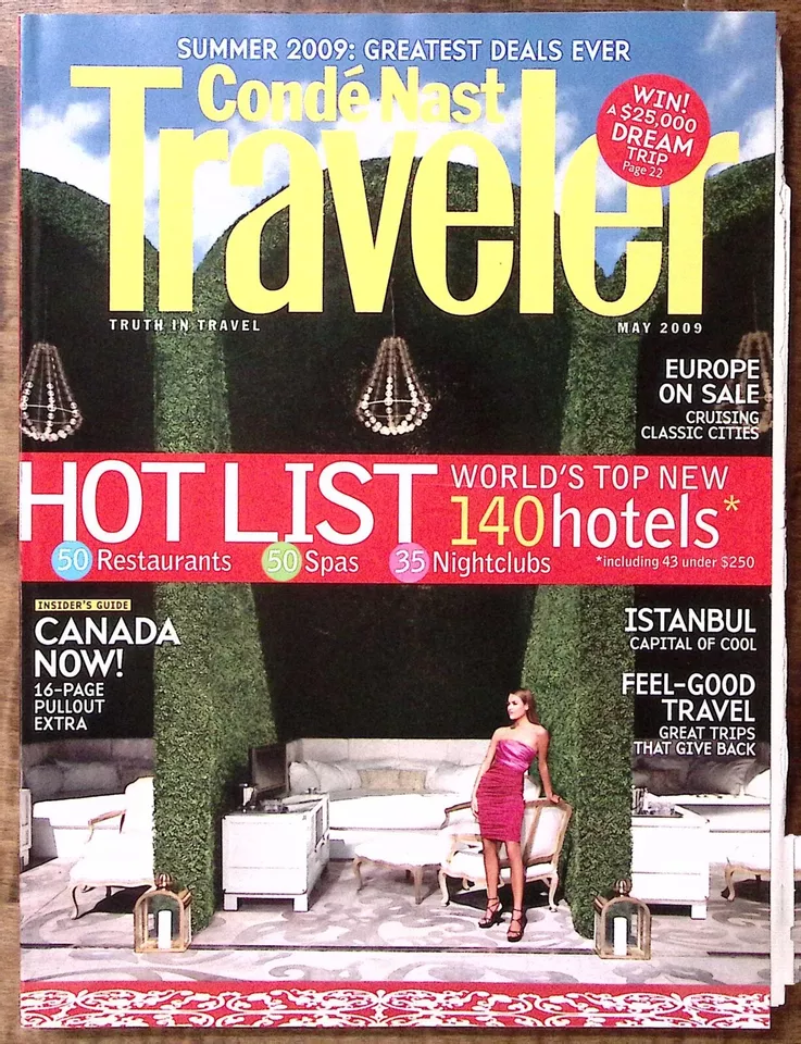 CONDE' NAST TRAVELER MAY 2009 ISTANBUL CAPITAL OF COOL CANADA NOW!  Z4156 - Image 1 of 2