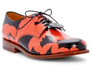 $905 Designer VIVIENNE WESTWOOD Men's Multi-Squiggle Derby Lace up Formal Shoes - Picture 1 of 5